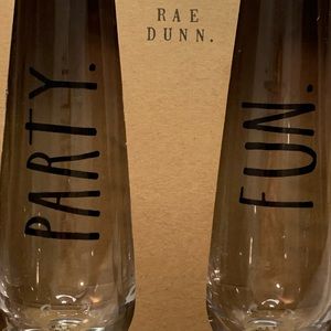 CLOSET CLEAR OUT!!!! NWT Rae Dunn Champagne flutes